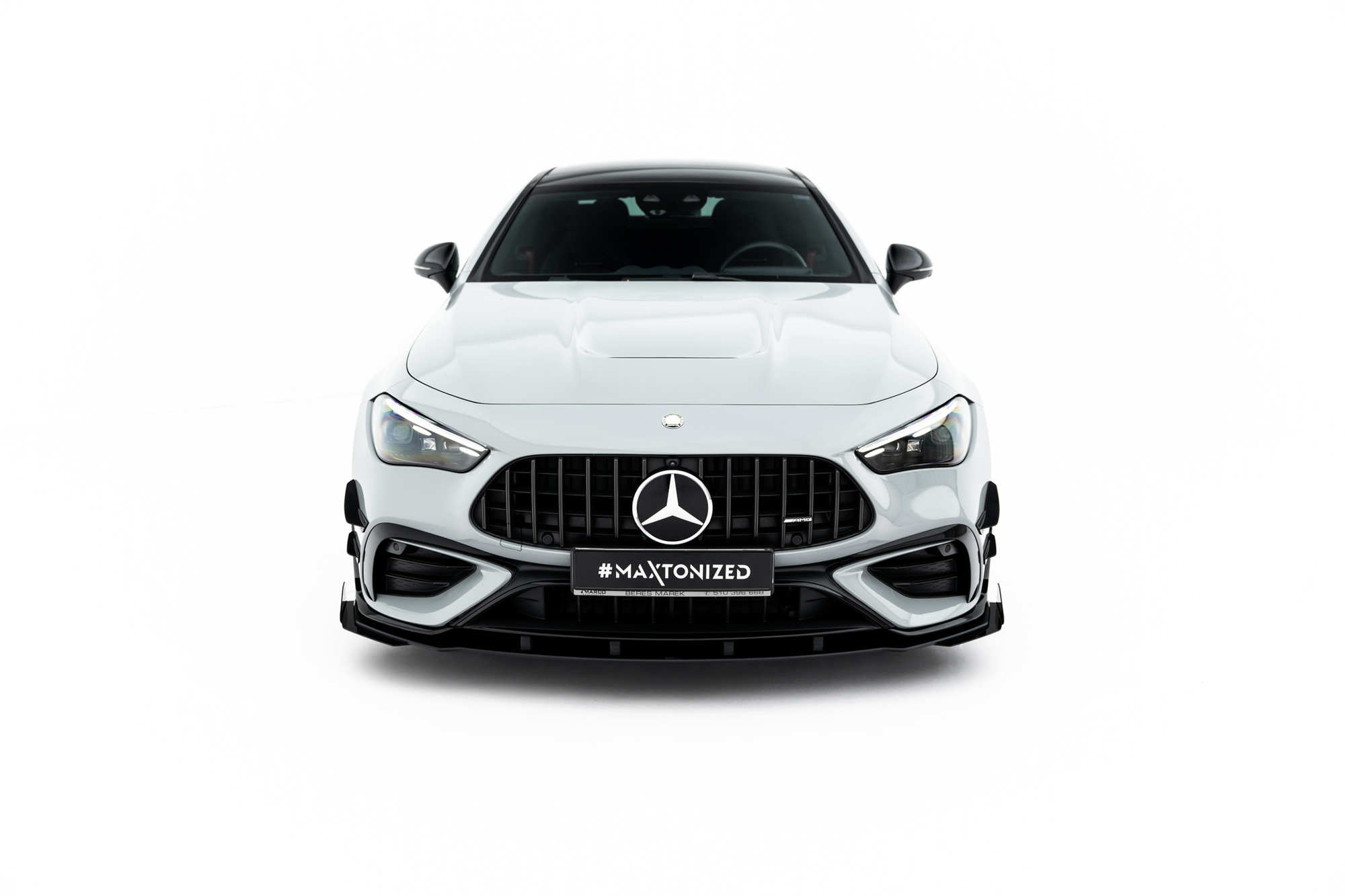 Sidesplitters + Frontspoiler Mercedes-Benz AMG CLE 53 Aero (C236) 2023 ->  | Sport Glossy Black Edition – bilde 5