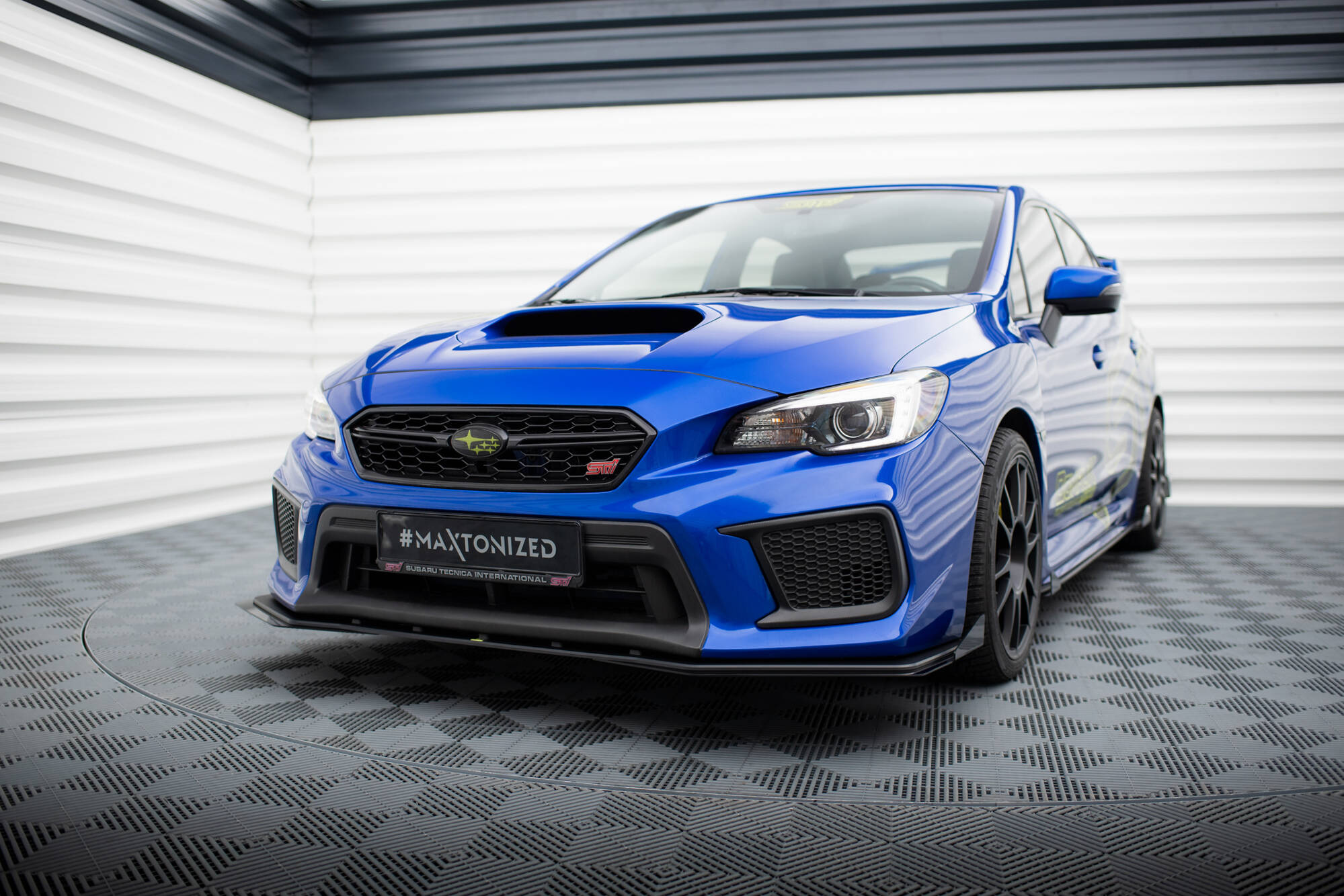 Sidesplitters + Frontspoiler Subaru WRX STI I Facelift 2017 - 2021 | Sport Glossy Black Edition
