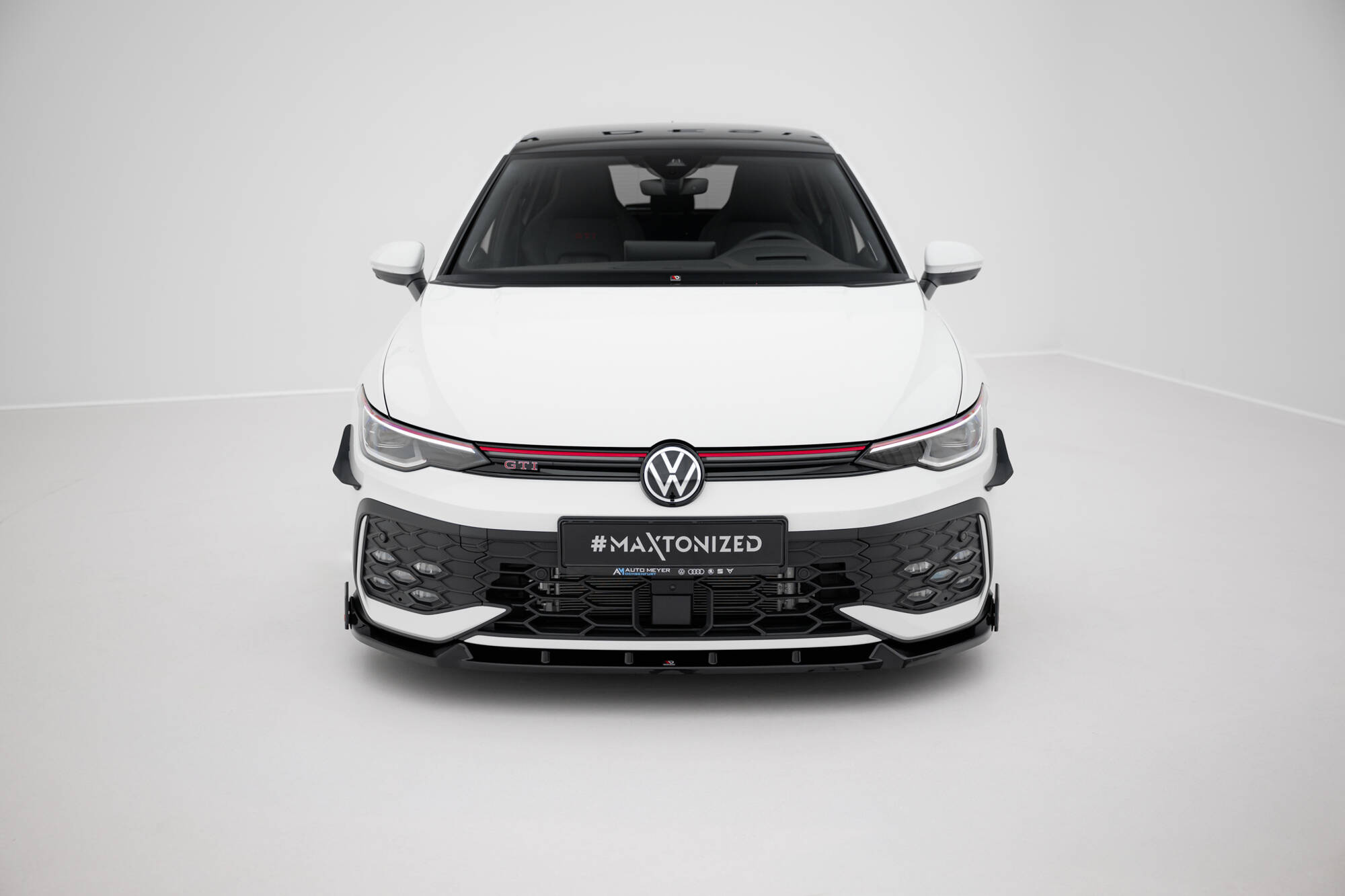 Sidesplitters + Frontspoiler VW (Golf R-Line/GTE/GTI) VIII Facelift 2024 -> | Sport Glossy Black Edition V2 – bilde 2