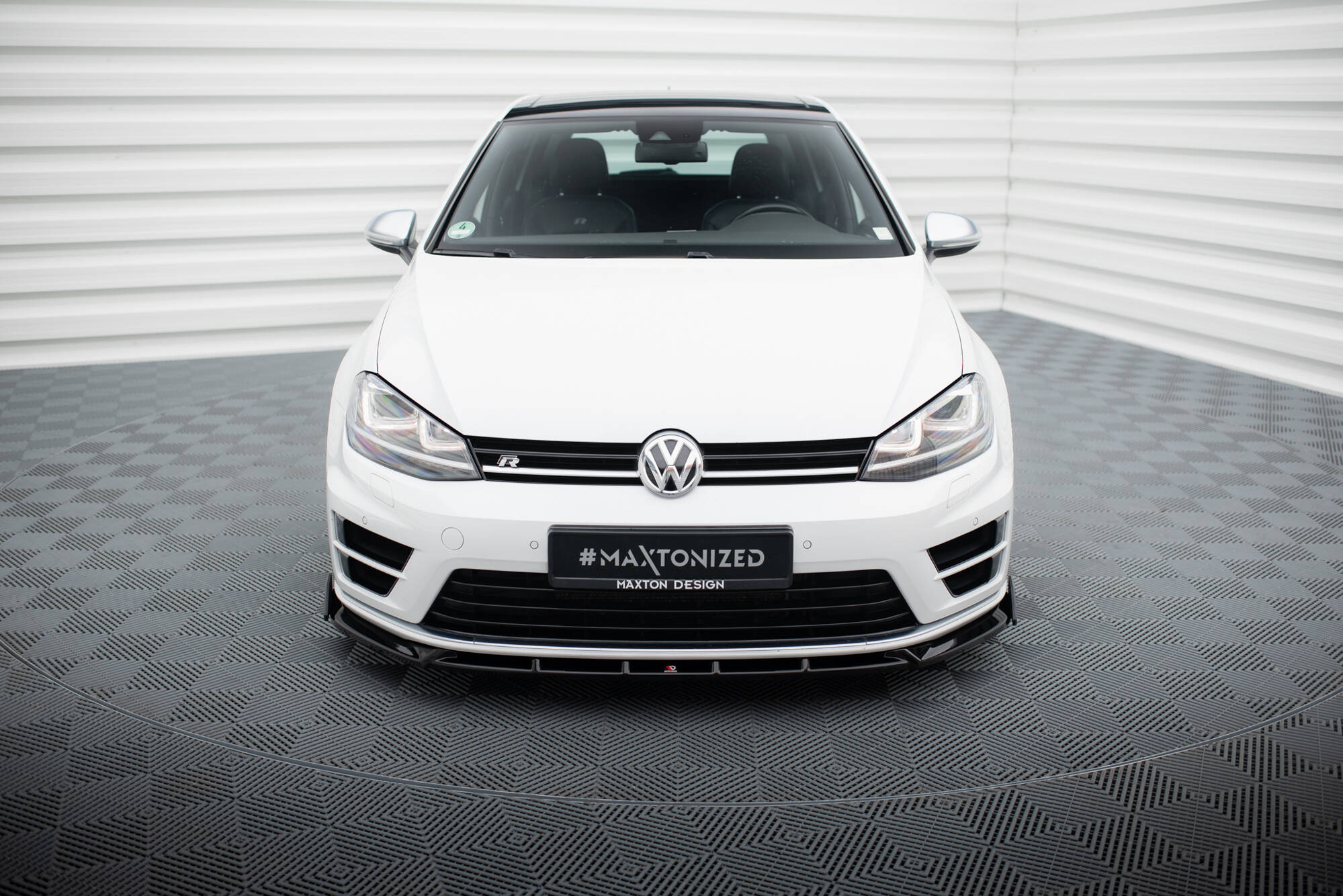 Sidesplitters + Frontspoiler VW Golf (R/R-Line) VII 2013 - 2016 | Sport Glossy Black Edition – bilde 2