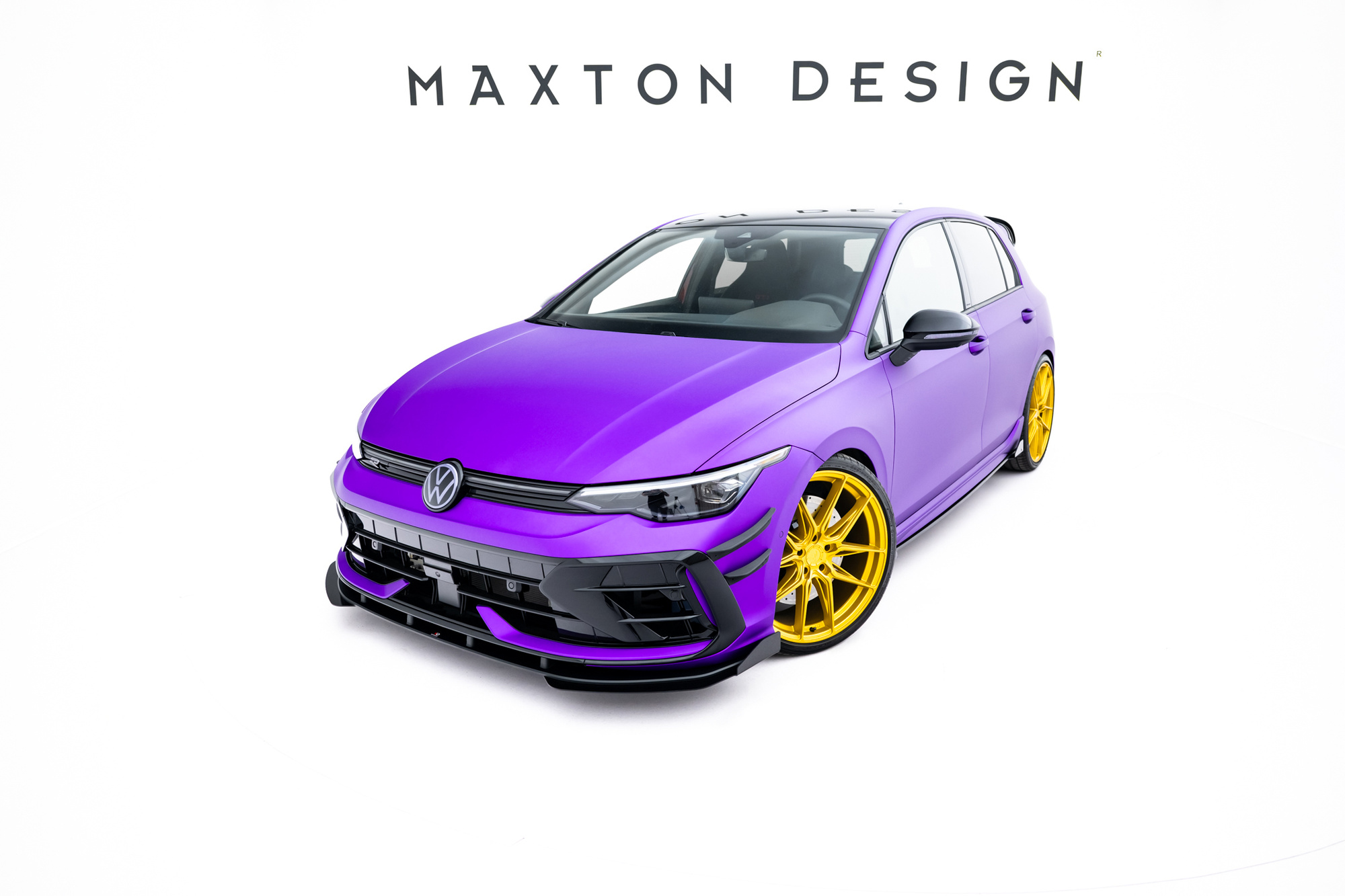 Sidesplitters + Frontspoiler VW Golf R VIII Facelift 2024 -> | Sport Glossy Black Edition
