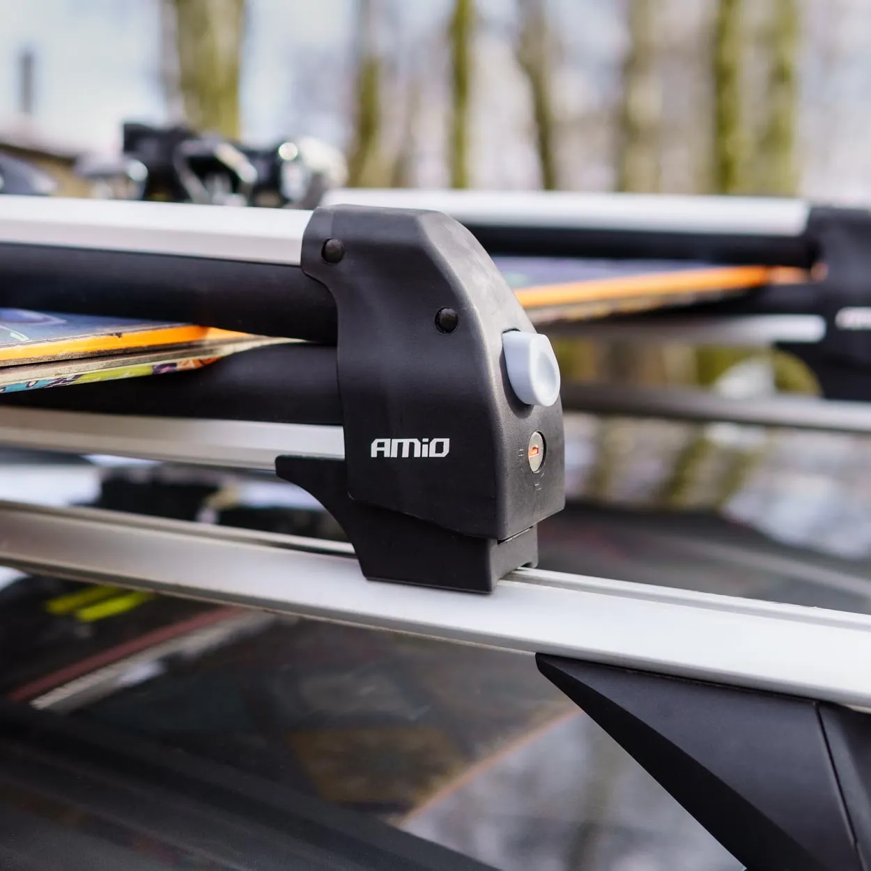 Ski- Snowboardstativ Amio 570 mm SSR-01S Kort │ Aluminium Ski Rack - sett 2 stk. Image 15