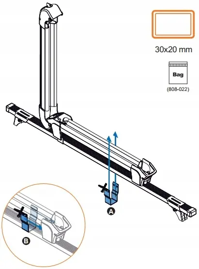 Ski- Snowboardstativ Cruz Ski Rack Dark 6 – bilde 7