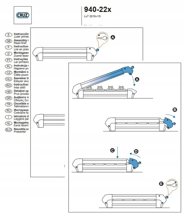 Ski- Snowboardstativ Cruz Ski Rack Dark 6 – bilde 8