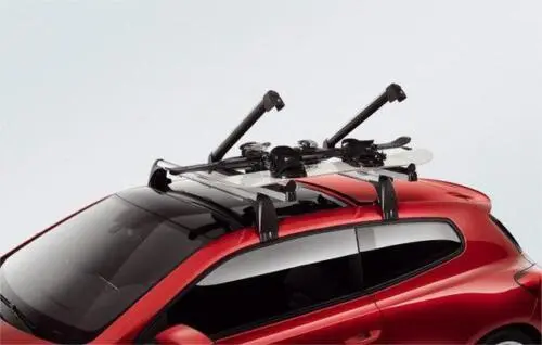Ski- Snowboardstativ │ Genuine VW Snowboard / Wakeboard / Ski Attachment – Deluxe Sliding - Silver – bilde 4