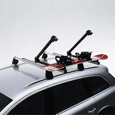 Ski- Snowboardstativ │ Genuine VW Snowboard / Wakeboard / Ski Attachment – Deluxe Sliding - Silver – bilde 6