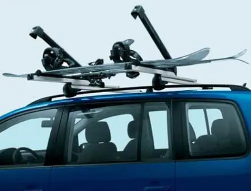 Ski- Snowboardstativ │ Genuine VW Snowboard / Wakeboard / Ski Attachment – Deluxe Sliding - Silver – bilde 7