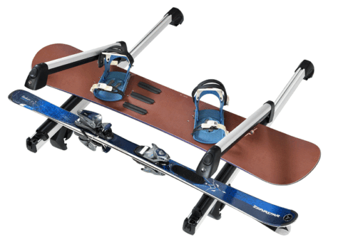 Ski- Snowboardstativ │ Genuine VW Snowboard / Wakeboard / Ski Attachment – Deluxe Sliding - Silver – bilde 8