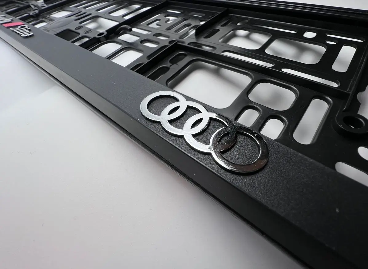 Skiltholder 3D Audi S-Line nummerskilt - 1 stk – bilde 3