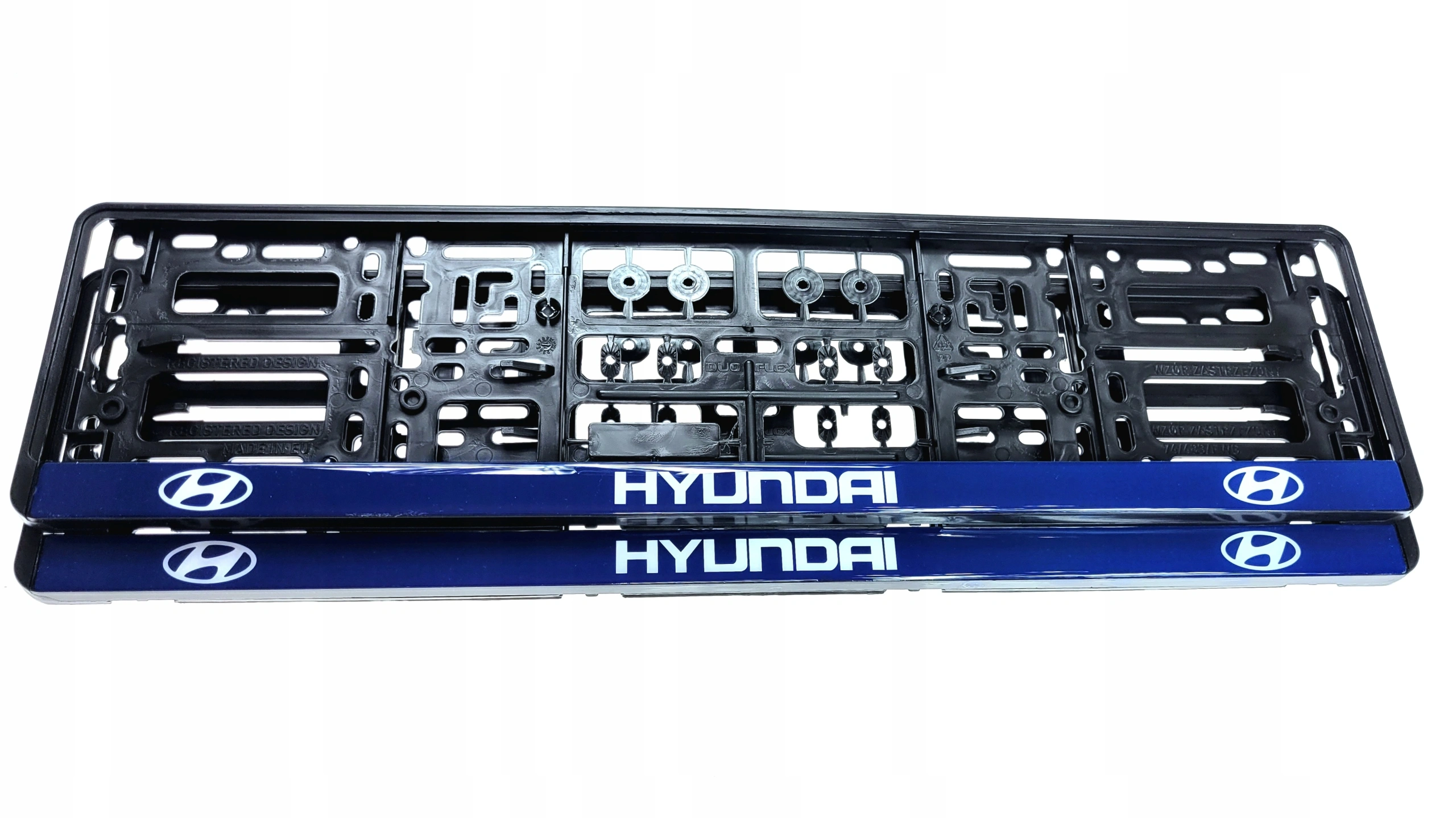 Skiltholder Hyundai Blue Edition │ Nummerskiltholder License Plate Frame  - sett 2 stk. – bilde 5