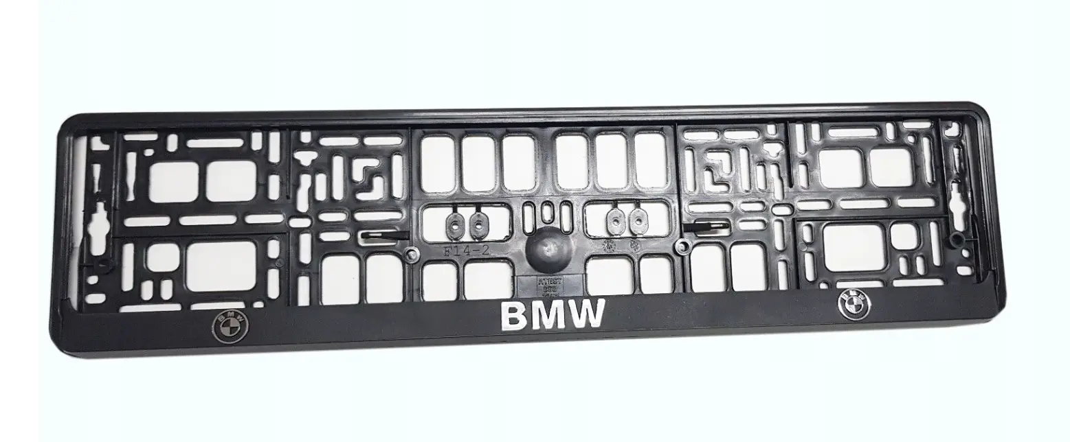 Skiltholder logo 3D BMW │ Black & Chrome Design - 1 stk. Image 1