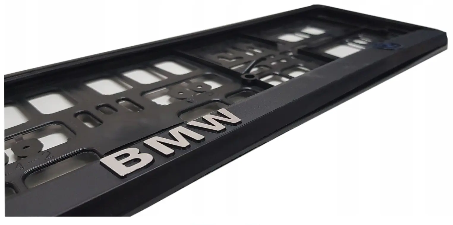 Skiltholder logo 3D BMW │ Black & Chrome Design - 1 stk. Image 2