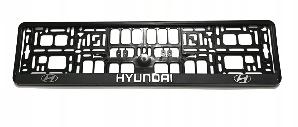 Skiltholder logo 3D Hyundai │ Nummerskiltholder License Plate Frame  - 1 stk.