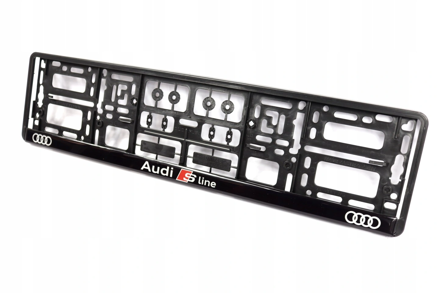 Skiltholder logo Audi S-Line │ Nummerskiltholder License Plate Frame - sett 1 stk. – bilde 2