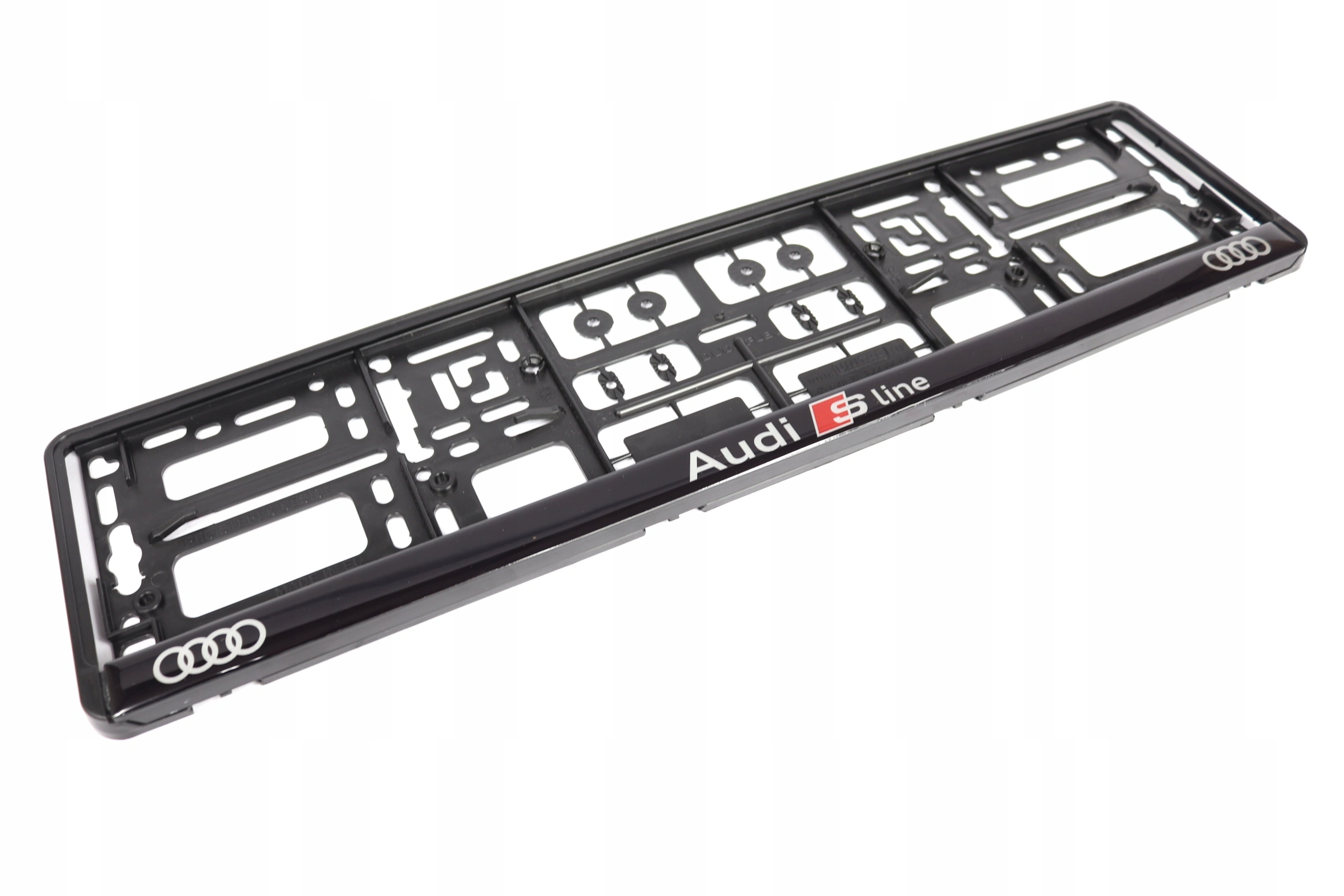 Skiltholder logo Audi S-Line │ Nummerskiltholder License Plate Frame - sett 1 stk. – bilde 6