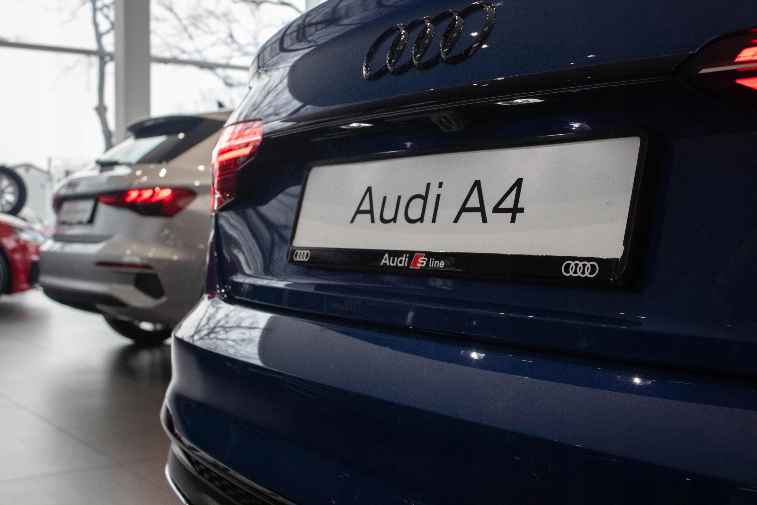Skiltholder logo Audi S-Line │ Nummerskiltholder License Plate Frame - sett 1 stk. – bilde 7