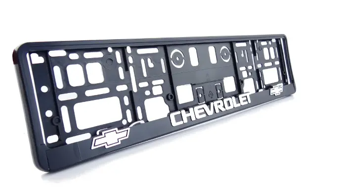 Skiltholder logo Chevrolet Aveo Bel Air Captiva Camaro Chevelle Corvette Cruze Impala  1 STK.