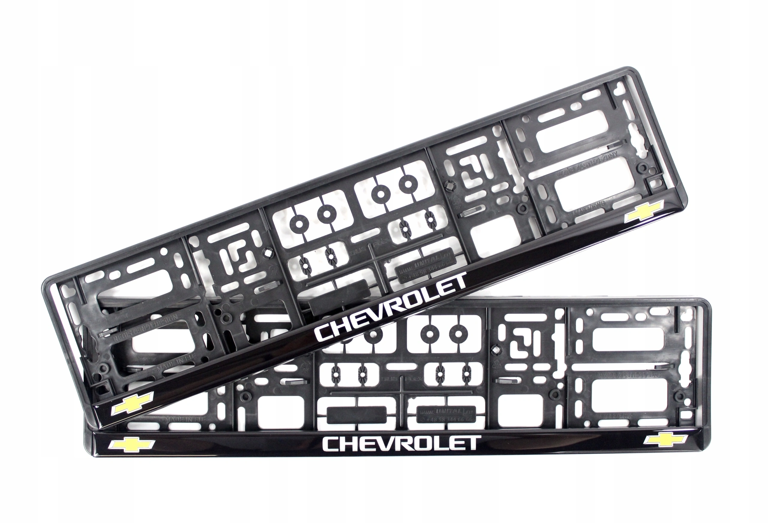 Skiltholder logo Chevrolet │ Nummerskiltholder License Plate Frame - sett 2 stk.
