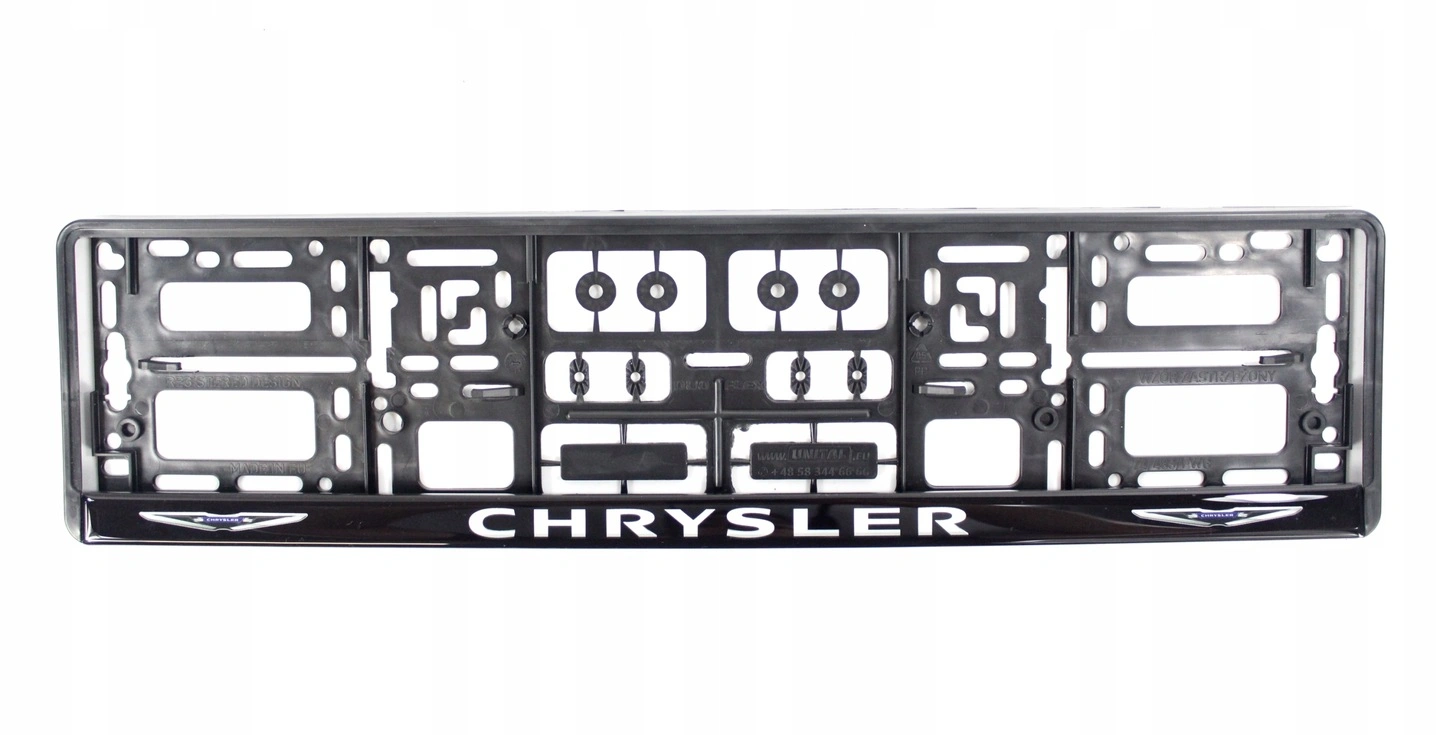 Skiltholder logo Chrysler │ Nummerskiltholder License Plate Frame - sett 2 stk. – bilde 3