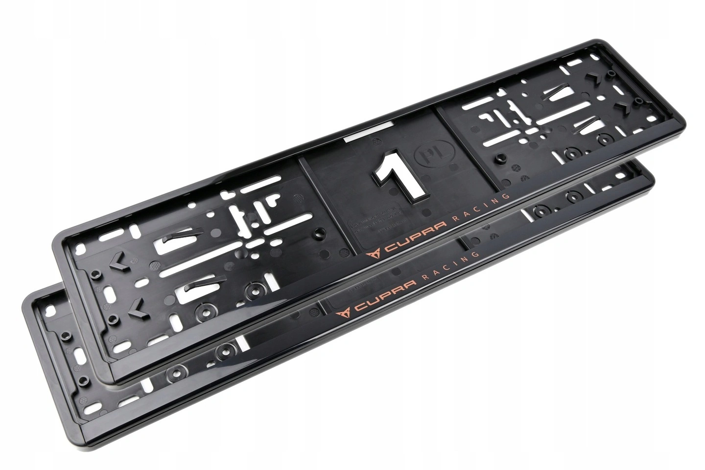 Skiltholder logo Cupra Racing │ Nummerskiltholder License Plate Frame - sett 2 stk.