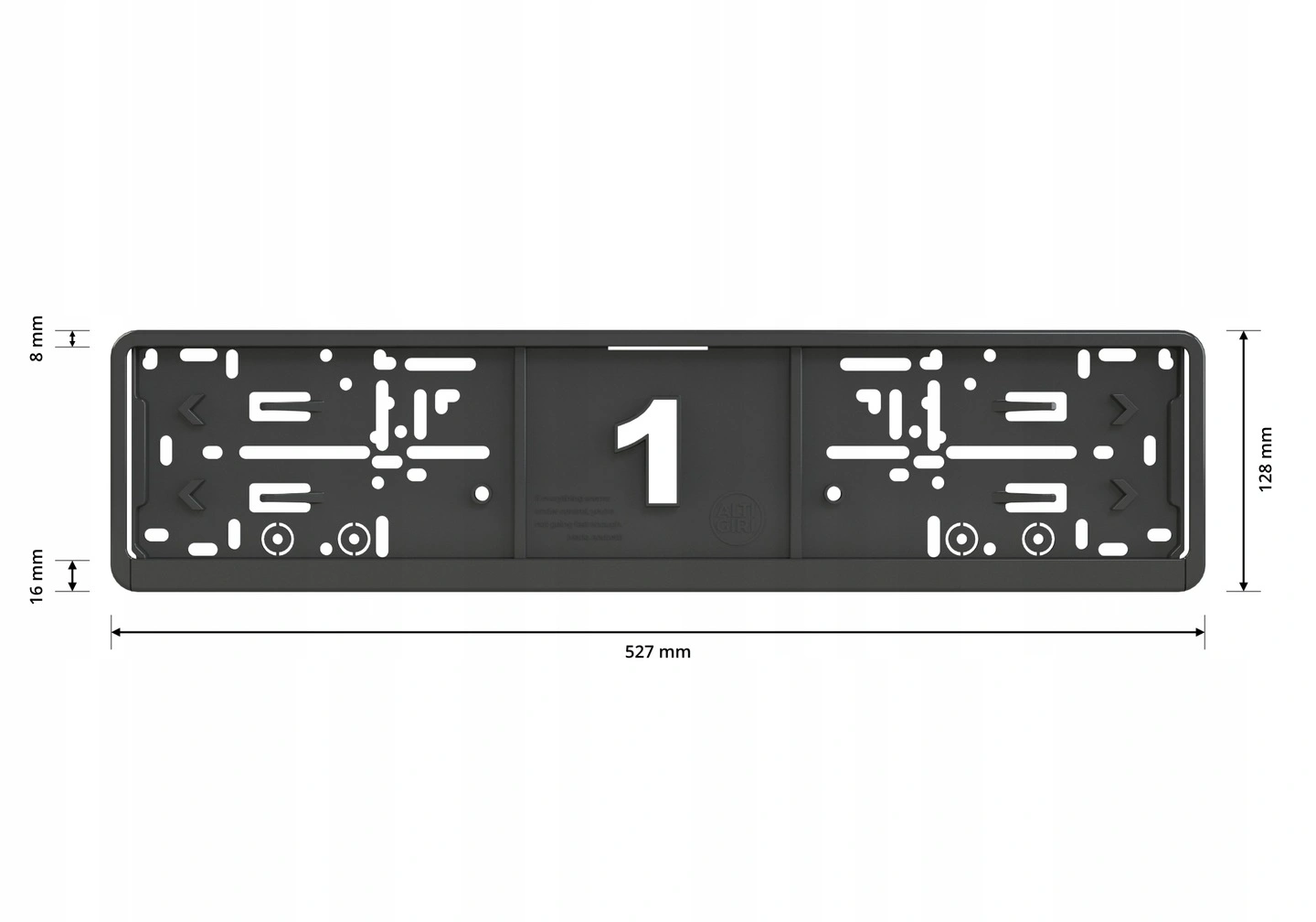 Skiltholder logo Cupra Racing │ Nummerskiltholder License Plate Frame - sett 2 stk. – bilde 4
