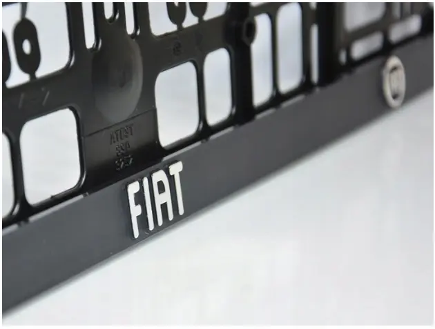 Skiltholder logo Fiat │ 3D Skiltplate Ramme med Fiat-logo - 1 stk. – bilde 2