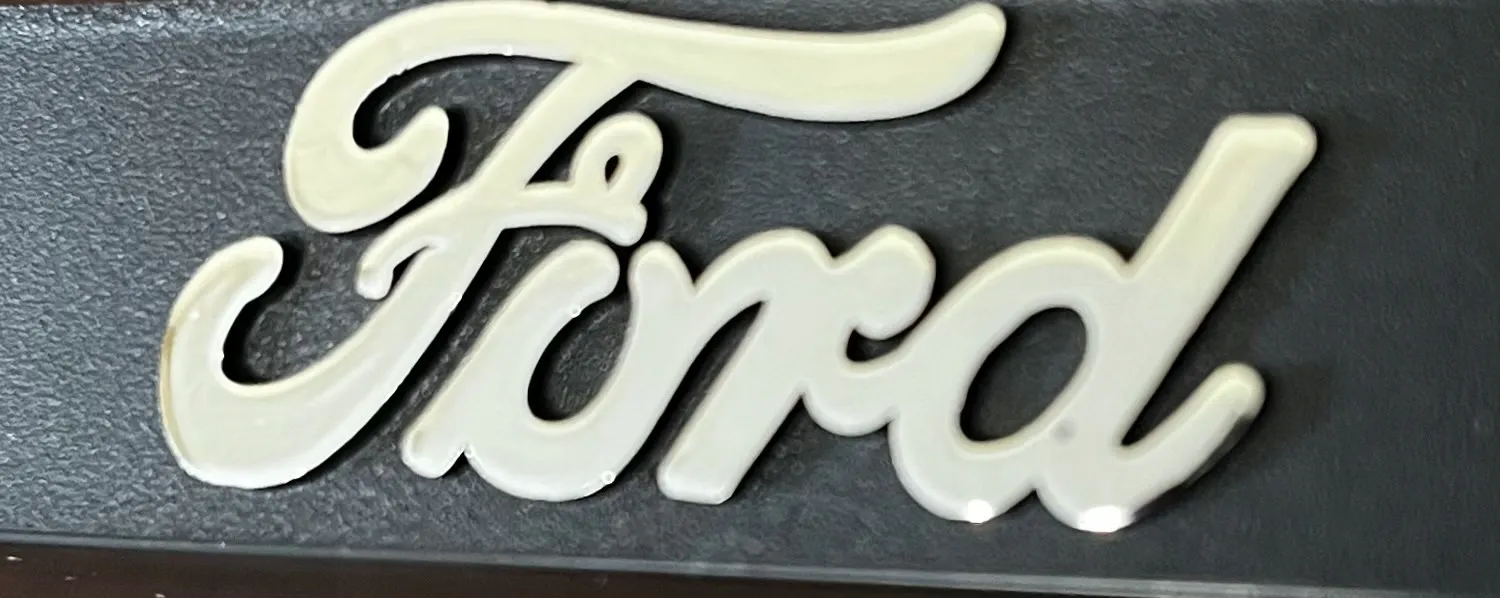 Skiltholder logo Ford │ 3D Skiltplate Ramme med Ford-logo - 1 stk. – bilde 2
