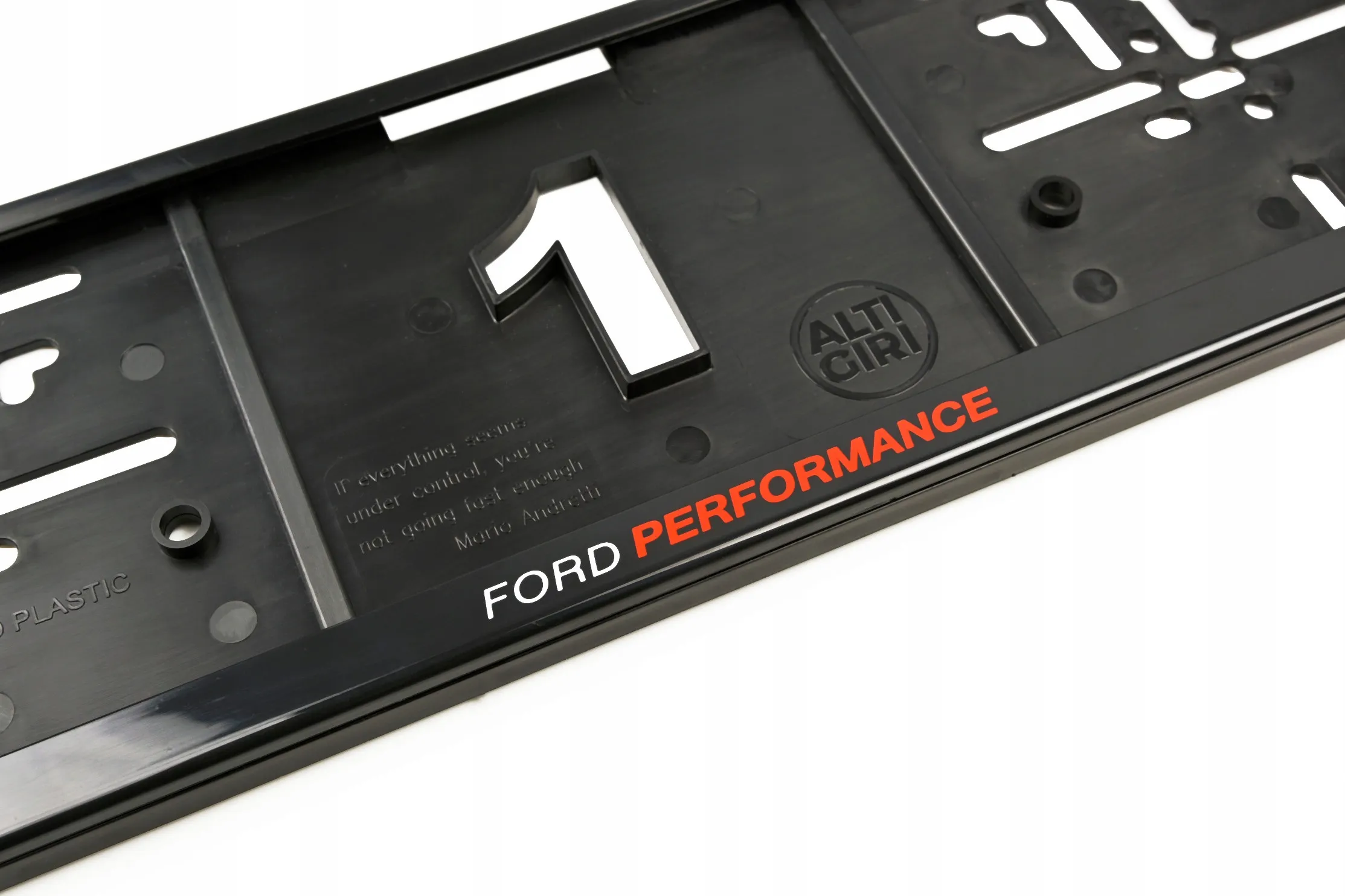 Skiltholder logo Ford Performance Edition │ Nummerskiltholder License Plate Frame - sett 2 stk. Image 3