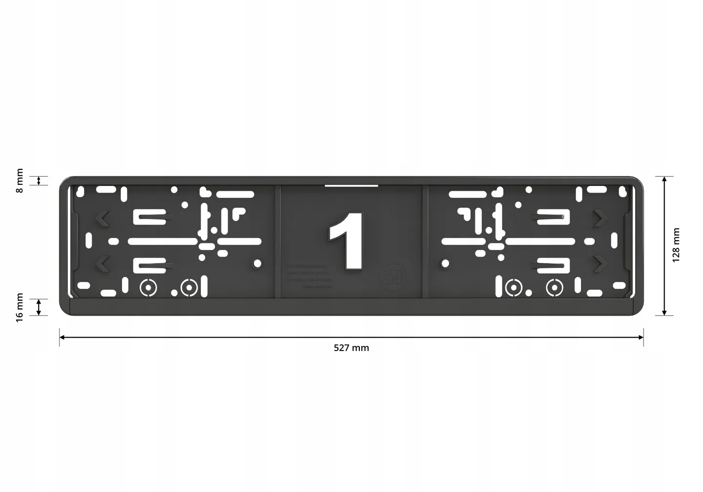 Skiltholder logo Ford Performance Edition │ Nummerskiltholder License Plate Frame - sett 2 stk. Image 4