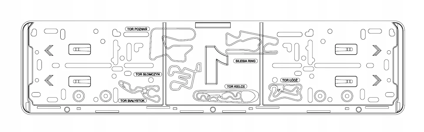 Skiltholder logo Ford Performance Edition │ Nummerskiltholder License Plate Frame - sett 2 stk. Image 5