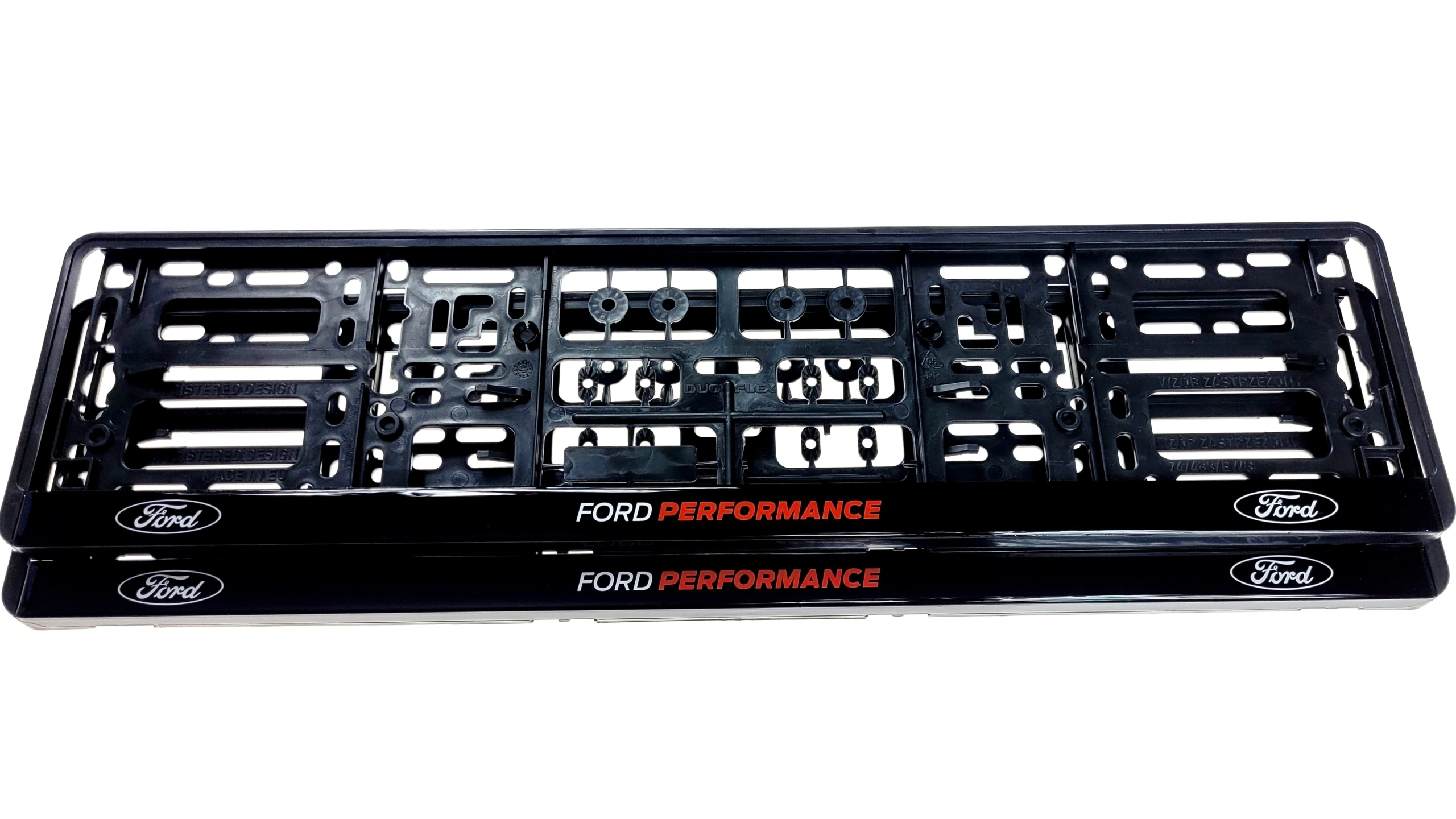 Skiltholder logo Ford Performance Edition Red │ Nummerskiltholder License Plate Frame  - sett 2 stk. Image 4
