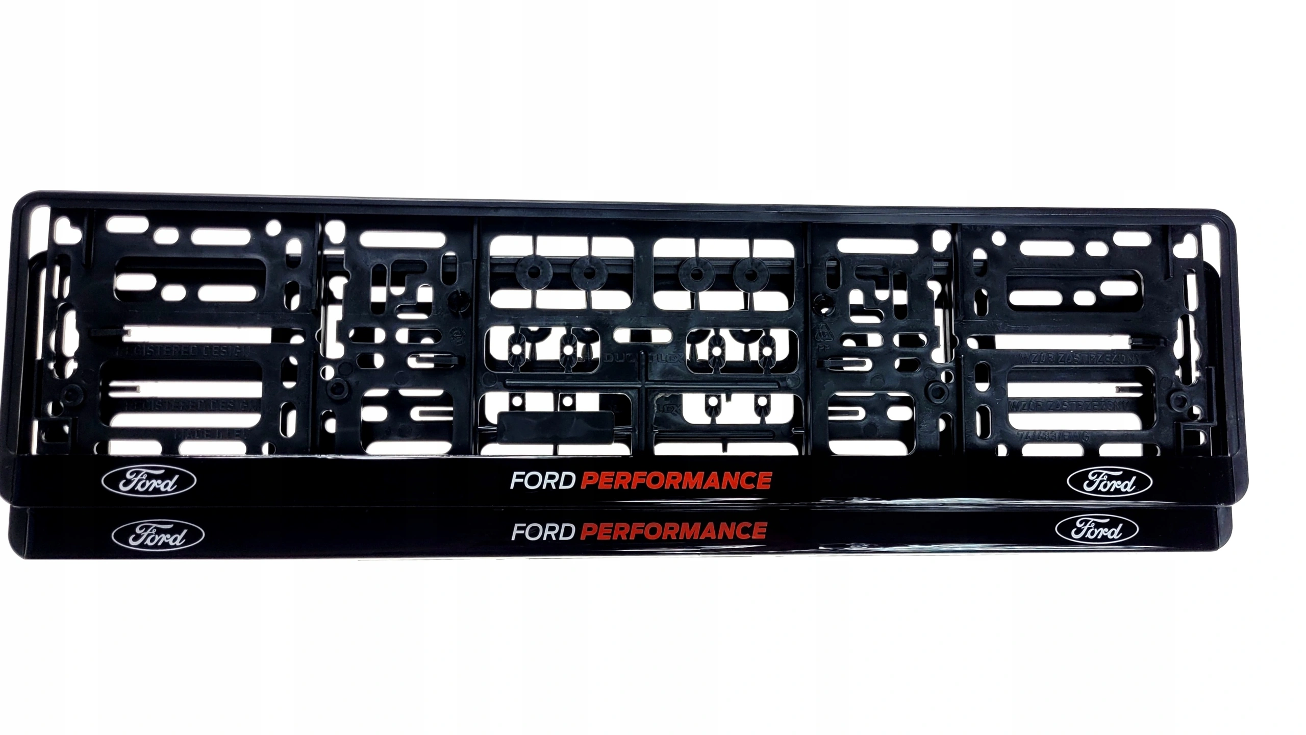 Skiltholder logo Ford Performance Edition Red │ Nummerskiltholder License Plate Frame  - sett 2 stk. - sett 2 stk. Image 3