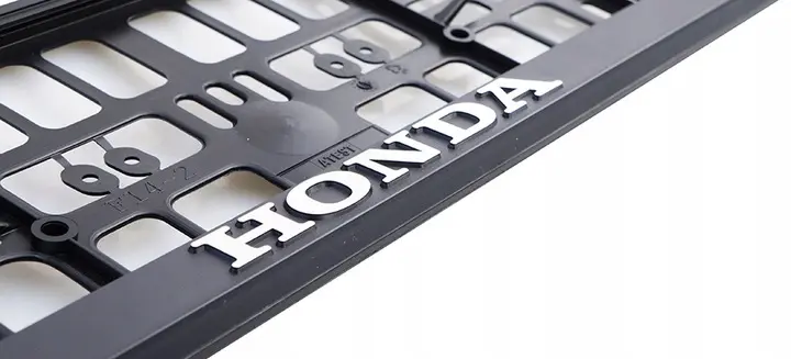Skiltholder logo Honda │ 3D Skiltplate Ramme med Honda-logo - 1 stk. – bilde 3