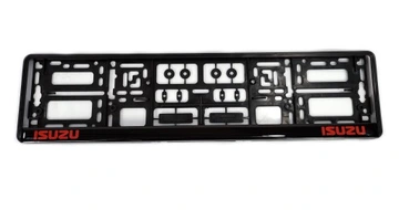 Skiltholder logo Isuzu Red Edition │ Nummerskiltholder License Plate Frame - 1 stk.