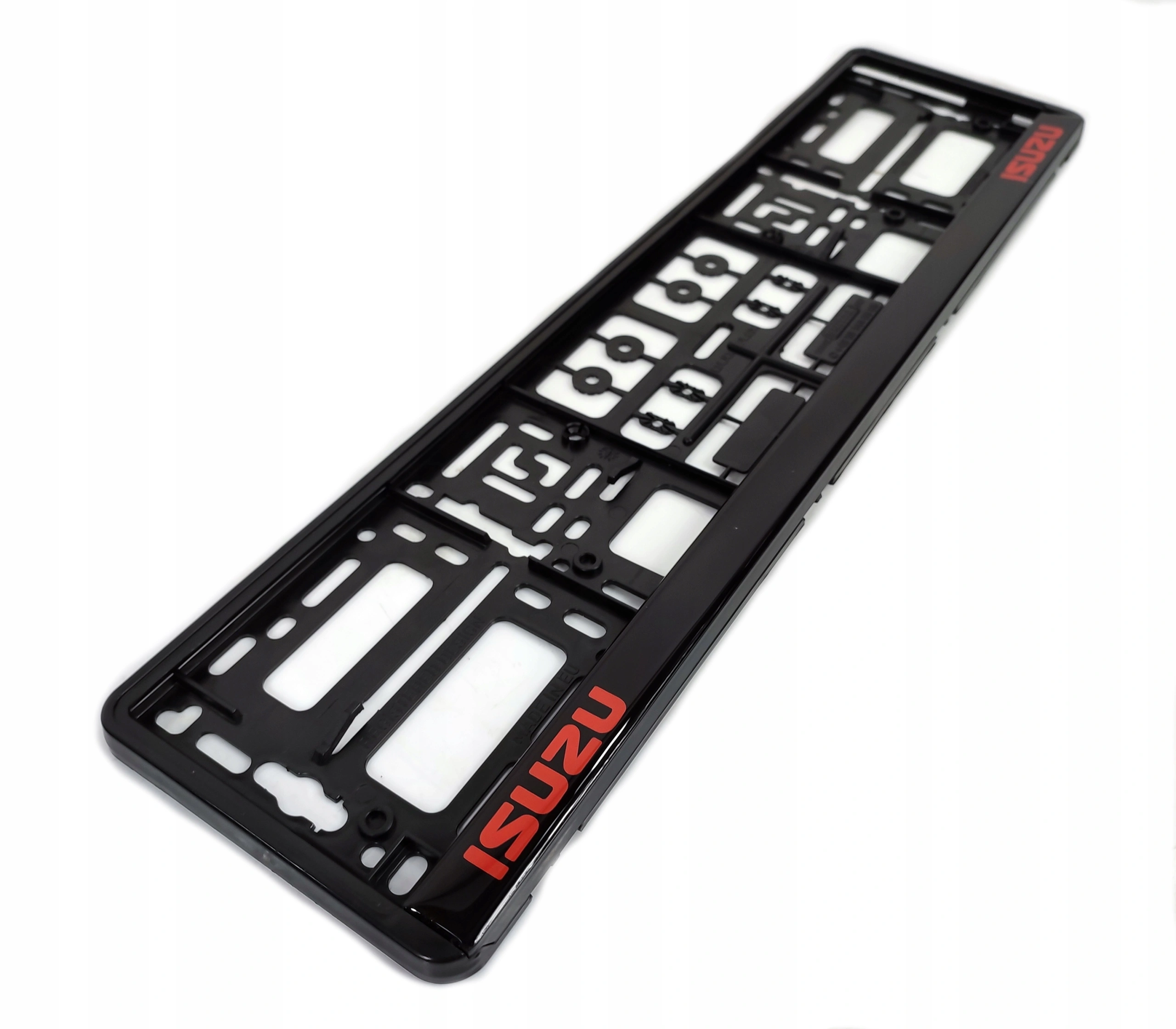 Skiltholder logo Isuzu Red Edition │ Nummerskiltholder License Plate Frame - 1 stk. – bilde 2