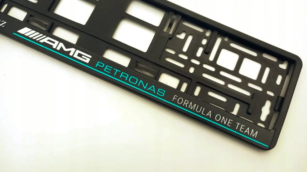 Skiltholder logo Mercedes-Benz AMG Petronas Formula 1 Team │ Nummerskiltholder License Plate Frame - 1 stk.