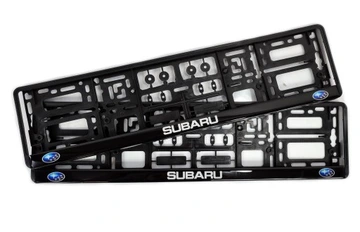 Skiltholder logo Subaru │ Nummerskiltholder License Plate Frame - 2 stk.