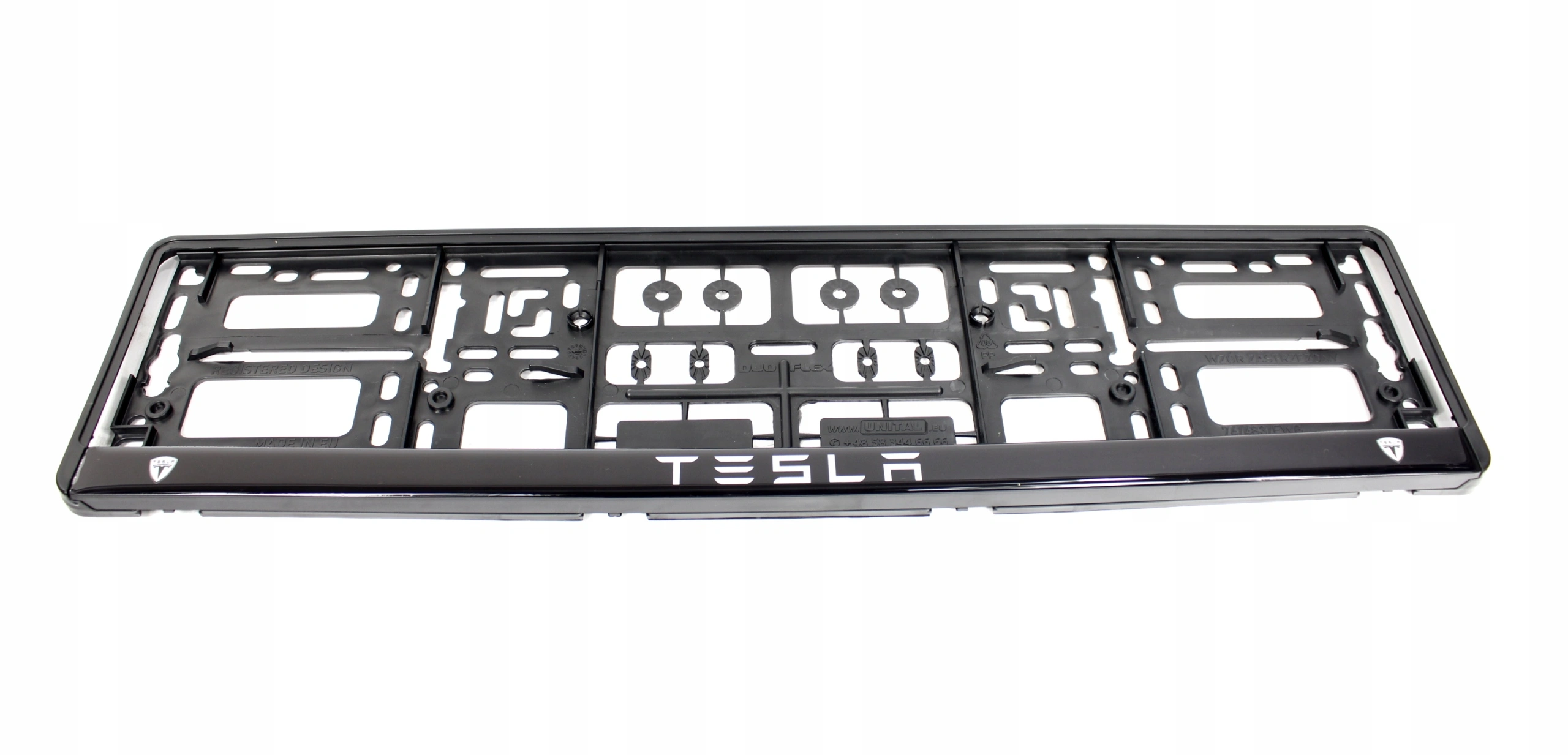 Skiltholder logo Tesla │ Nummerskiltholder License Plate Frame - sett 2 stk. – bilde 2