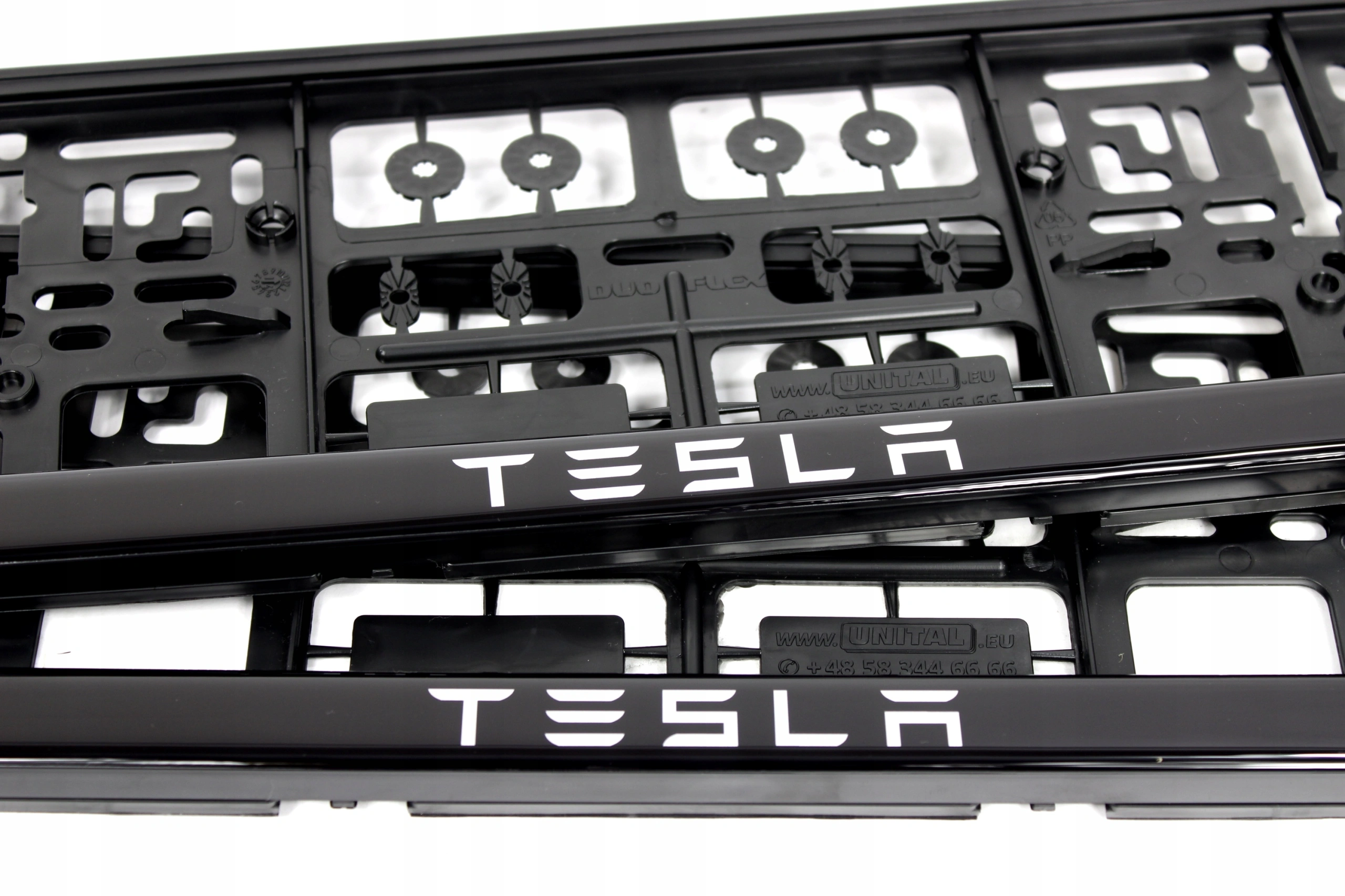 Skiltholder logo Tesla │ Nummerskiltholder License Plate Frame - sett 2 stk. – bilde 3