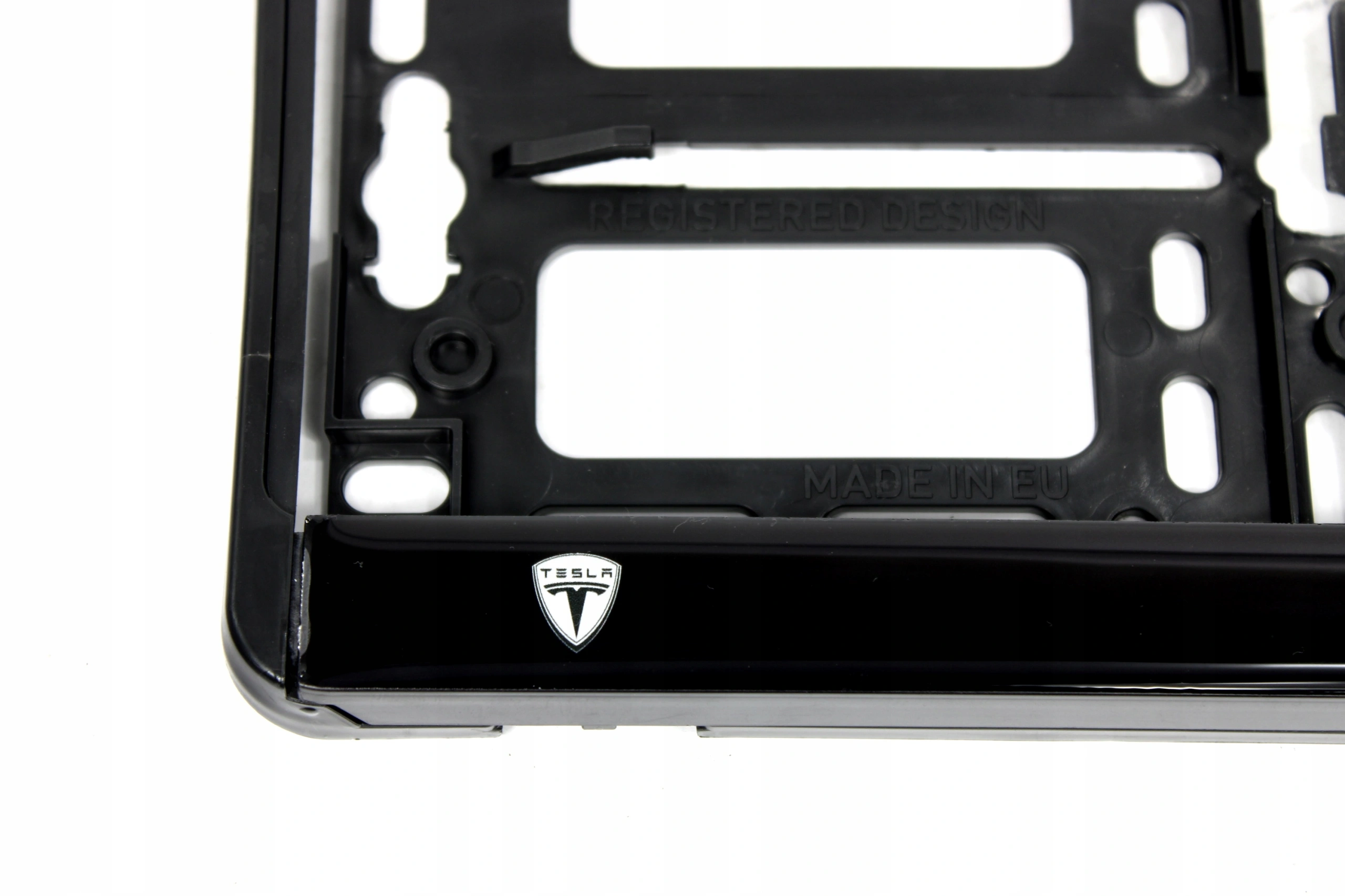 Skiltholder logo Tesla │ Nummerskiltholder License Plate Frame - sett 2 stk. – bilde 4