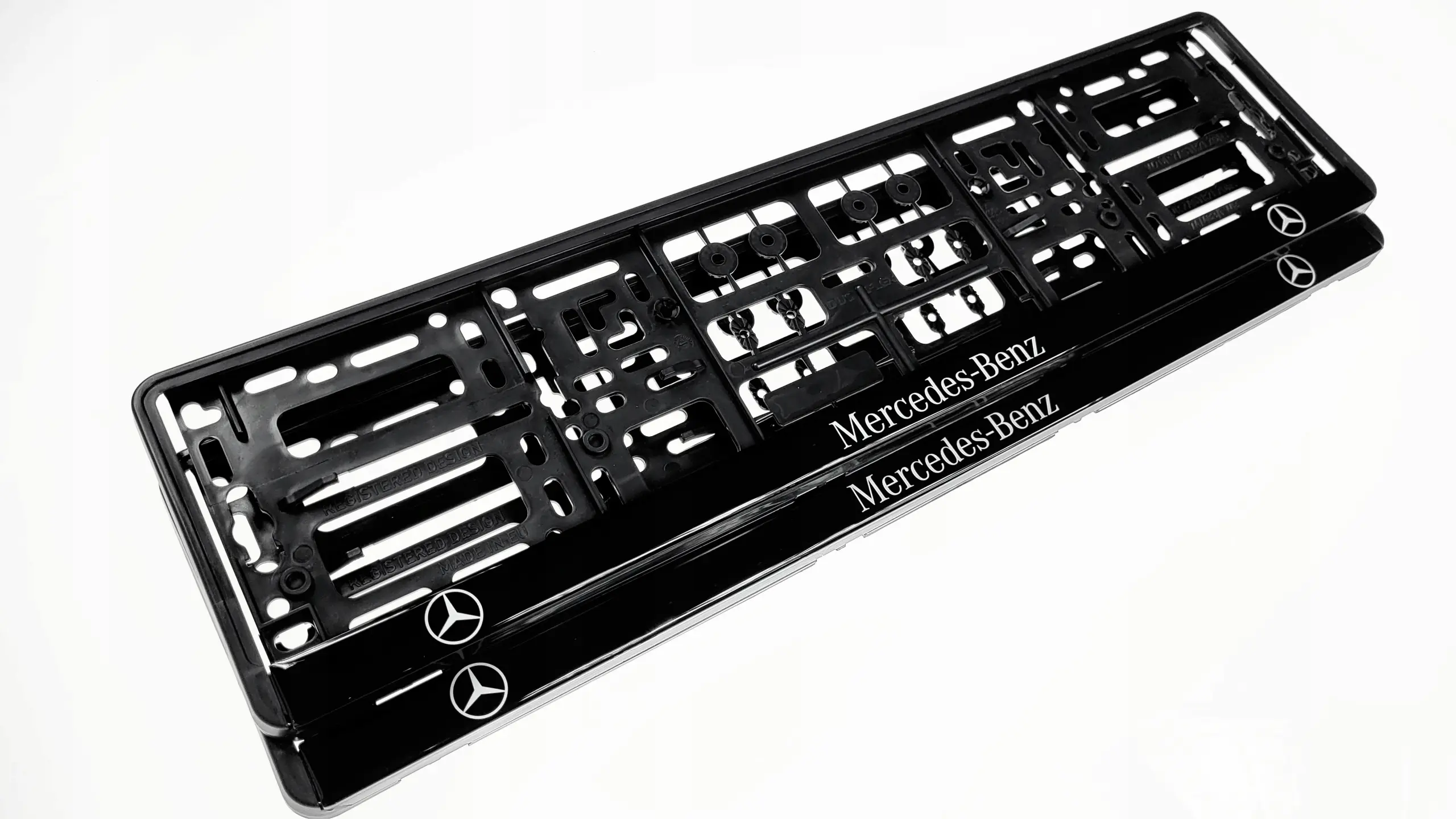 Skiltholder Mercedes-Benz Black Edition - sett 2 stk.