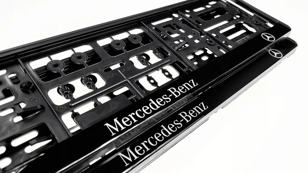 Skiltholder Mercedes-Benz Black Edition - sett 2 stk. – bilde 3