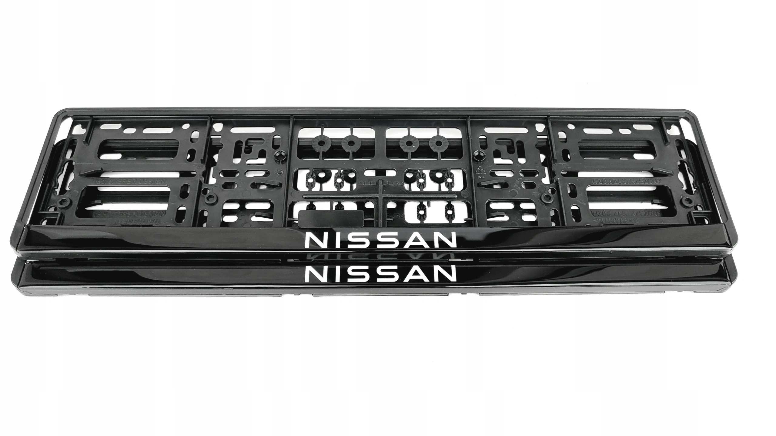 Skiltholder Nissan Black Edition │ Nummerskiltholder License Plate Frame  - sett 2 stk. – bilde 4
