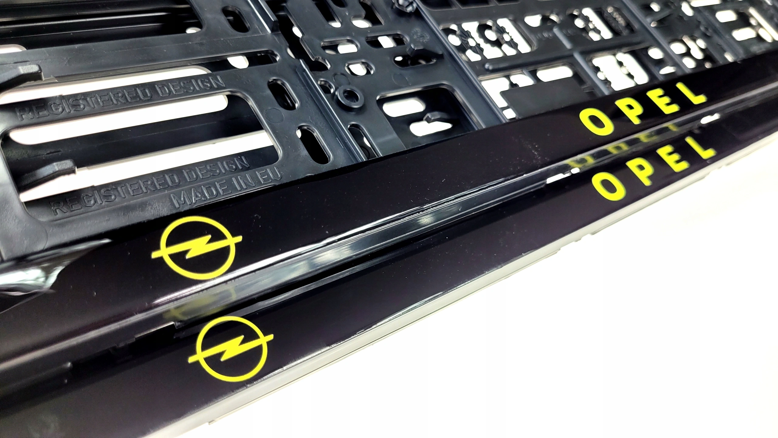 Skiltholder Opel Sport Edition │ Nummerskiltholder License Plate Frame  - sett 2 stk.