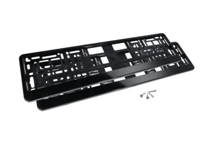 Skiltholder Svart Blank │ Nummerskiltholder License Plate Frame  - sett 2 stk. Image 2