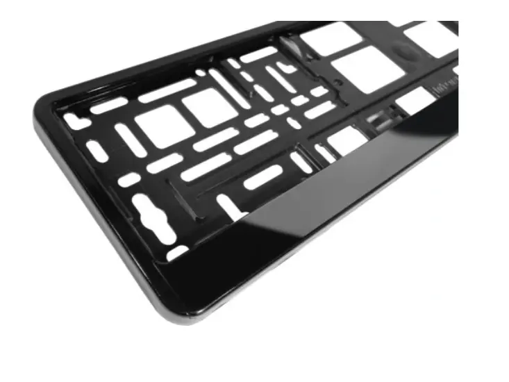 Skiltholder Svart Blank │ Nummerskiltholder License Plate Frame  - sett 2 stk. Image 4