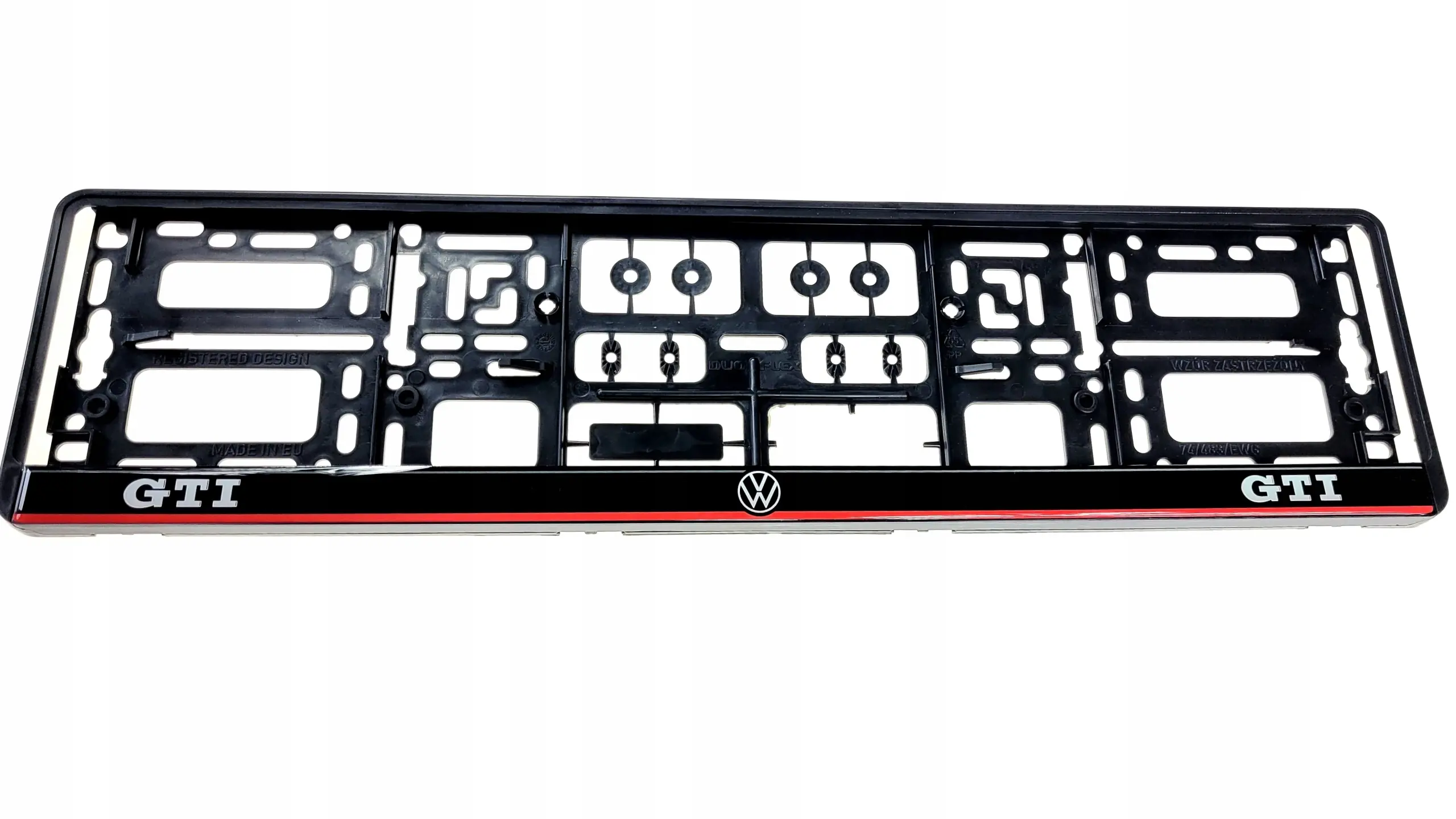 Skiltholder VW GTI Sport Edition │ Nummerskiltholder License Plate Frame - 1 stk. – bilde 3