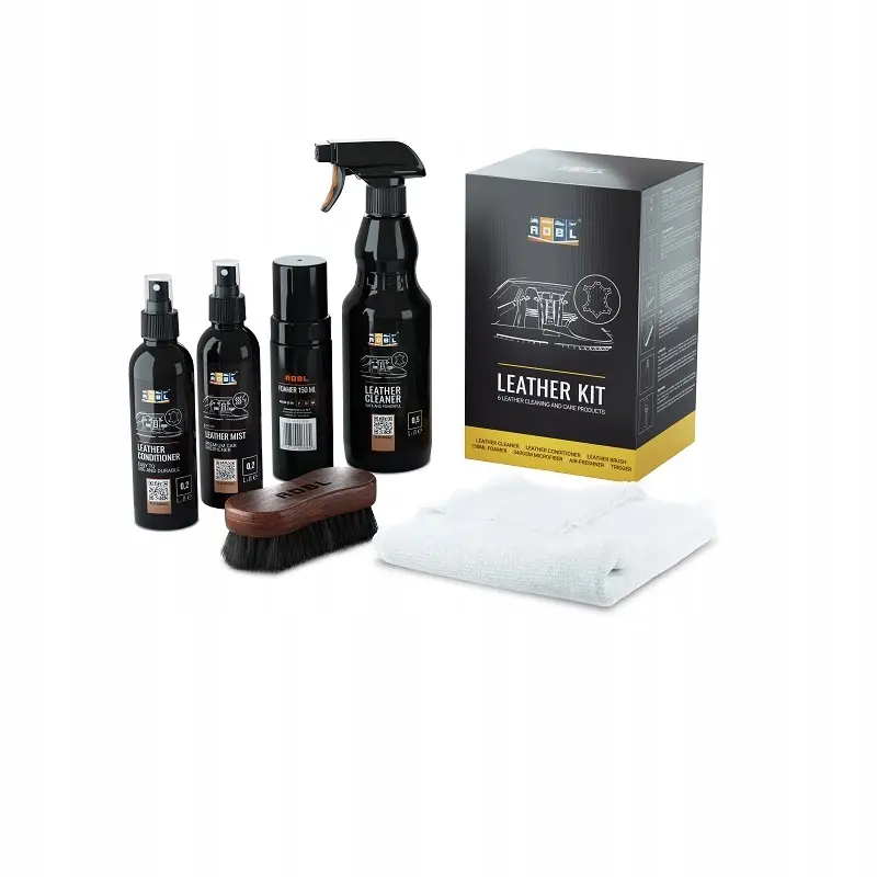 Skinnpleiesett ADBL Leather Kit │ Sett for rengjøring og pleie av skinn