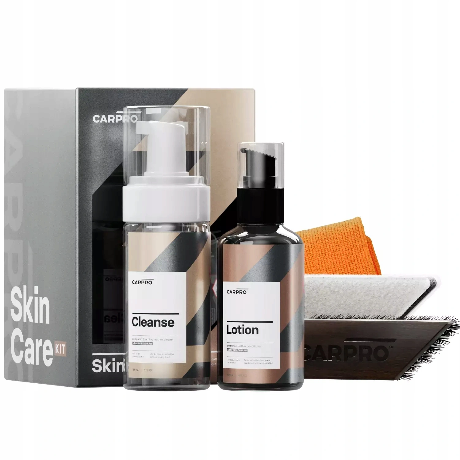 Skinnpleiesett CarPro Leather SkinCare Kit │ Sett for rengjøring og pleie av skinn Image 1