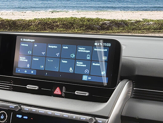 Skjermbeskyttelse Hyundai Ioniq 5 │ Skjermbeskyttelsesfilm - Genuine® Display protection film